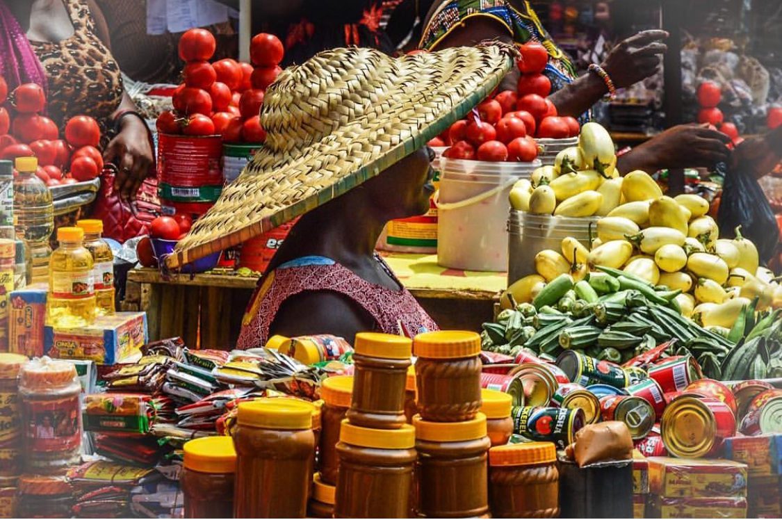 Makola market scene